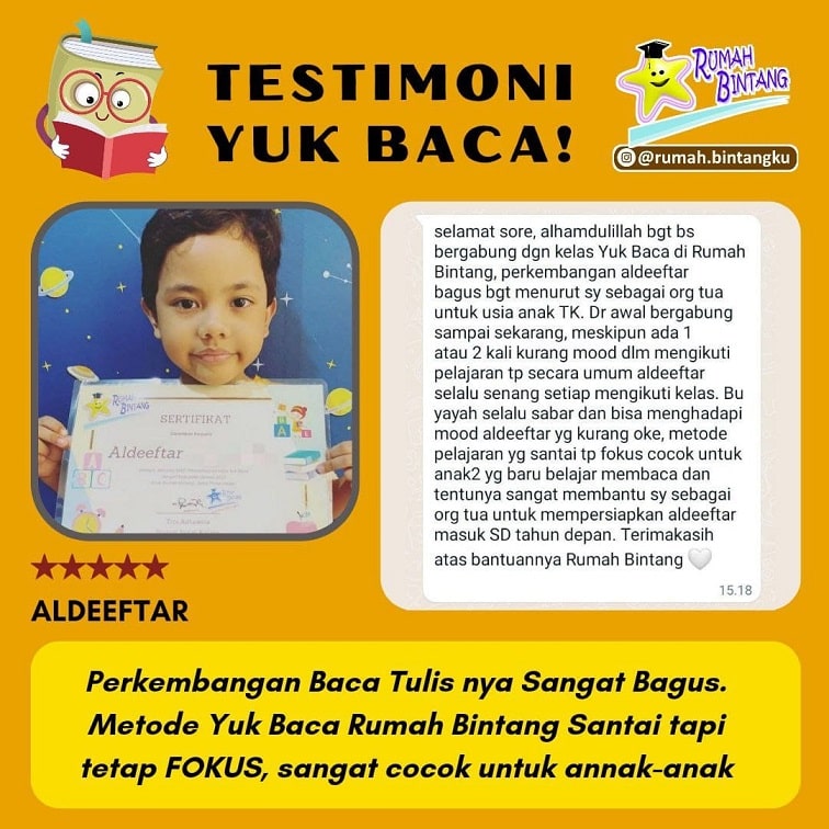 testimoni bimbel anak jakarta